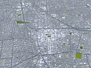Leon de los Aldama city Guanajuato Mexico 35km 3D Model