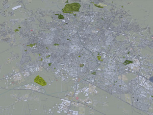Leon de los Aldama city Guanajuato Mexico 35km 3D 模型