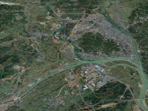 Leshan city Sichuan China 40km 3D Model