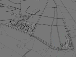 Leshan city Sichuan China 40km 3D Model