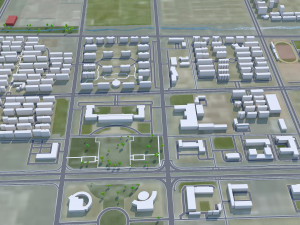 Lianyungang city Jiangsu China 130km 3D Model