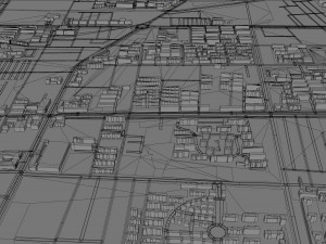 Lianyungang city Jiangsu China 130km 3D Model