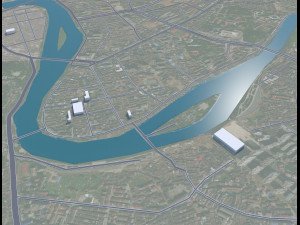 Liling city Zhuzhou Hunan China 15km 3D मॉडल