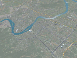 Kota Liling Zhuzhou Hunan Cina 15km Model 3D