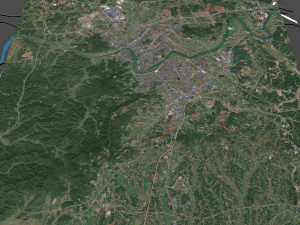 Liling city Zhuzhou Hunan China 15km 3D मॉडल