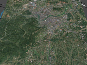 Kota Liling Zhuzhou Hunan Cina 15km Model 3D