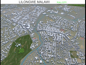 Lilongwe city Malawi 20km 3D मॉडल