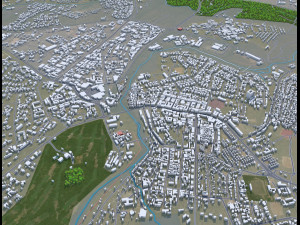 Lilongwe city Malawi 20km Modelo 3D