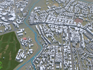 Lilongwe city Malawi 20km Modelo 3D
