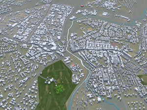 Lilongwe city Malawi 20km Modelo 3D