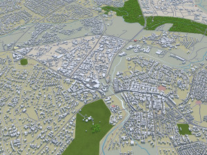 Lilongwe city Malawi 20km Modelo 3D