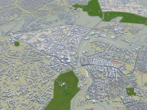 Lilongwe city Malawi 20km 3D Model