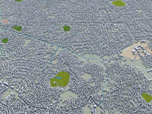 Lilongwe city Malawi 20km Modelo 3D