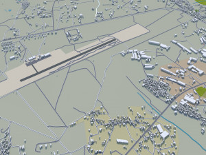 Lilongwe city Malawi 20km Modelo 3D