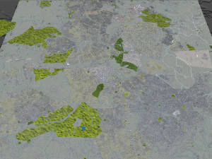 Lilongwe city Malawi 20km Modelo 3D
