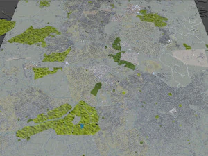 Lilongwe city Malawi 20km 3D Model