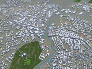 Lilongwe city Malawi 20km Modelo 3D