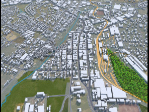 Limbe city Blantyre Malawi 25km 3D 모델
