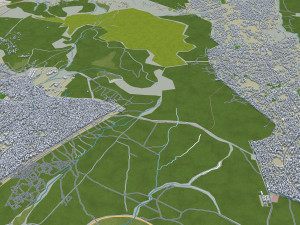 Limbe city Blantyre Malawi 25km 3D 모델