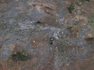 Limbe city Blantyre Malawi 25km 3D 모델
