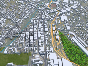 Limbe city Blantyre Malawi 25km 3D 모델