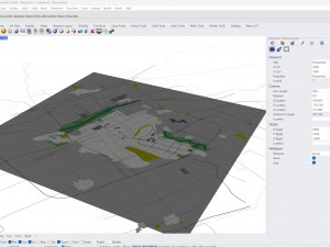Linfen city Shanxi China 20km Modello 3D
