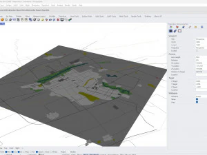 Cidade de Linfen Shanxi China 20 km Modelo 3D