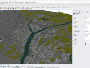 Linyi city Shandong China 70km 3D Model