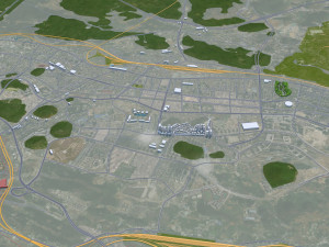 Liupanshui city Guizhou China 30km Modelo 3D