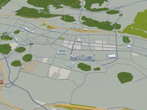 Liupanshui city Guizhou China 30km Modelo 3D