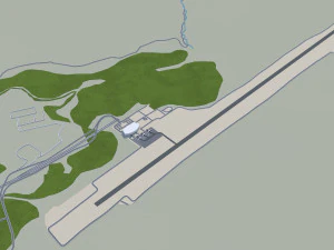 Liupanshui şehri Guizhou &Ccedil;in 30km 3D Model