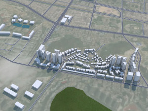 Liupanshui city Guizhou China 30km Modelo 3D