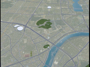 Liuyang city Changsha Hunan China 20km Modelo 3D