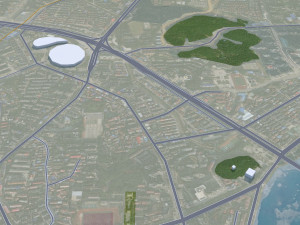 Liuyang city Changsha Hunan China 20km Modelo 3D