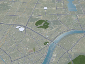 Liuyang city Changsha Hunan China 20km Modelo 3D