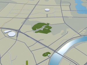Liuyang city Changsha Hunan China 20km Modelo 3D
