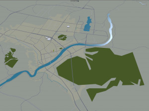 Liuyang city Changsha Hunan China 20km Modelo 3D