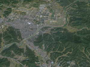 Liuyang city Changsha Hunan China 20km Modelo 3D