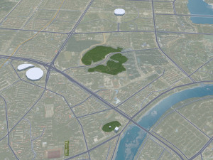Liuyang city Changsha Hunan China 20km Modelo 3D