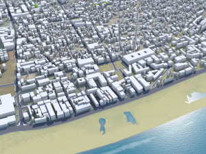 Lome city Togo 25km 3Dモデル