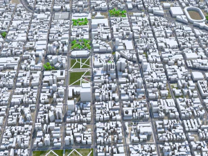 Londrina city State of Parana Brazil 30km 3D Model