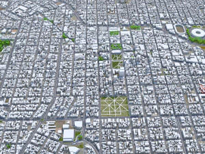 Londrina city State of Parana Brazil 30km 3D Model