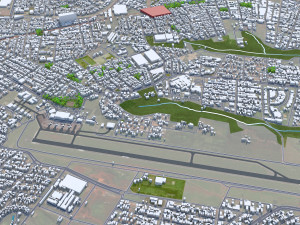 Londrina city State of Parana Brazil 30km 3D Model