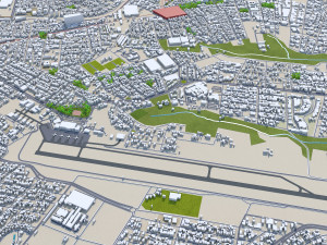 Londrina city State of Parana Brazil 30km 3D Model