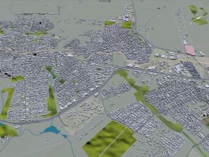Londrina city State of Parana Brazil 30km 3D Model