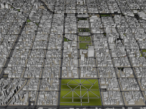 Londrina city State of Parana Brazil 30km 3D Model