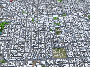 Londrina city State of Parana Brazil 30km 3D Model