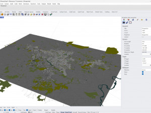 Londrina city State of Parana Brazil 30km 3D Model