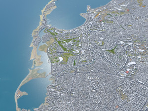 Luanda city Angola 45km 3D 模型