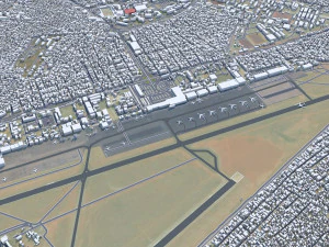 Luanda city Angola 45km 3D Model